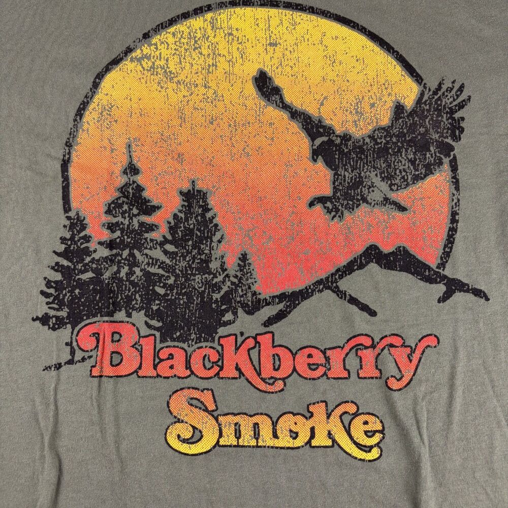 Blackberry Smoke High As Georgia Pine T Shirt Mens 2XL USA Band Tee Green